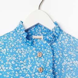 Платье для девочки MINAKU: Cotton collection, голубое, рост 92--98 см