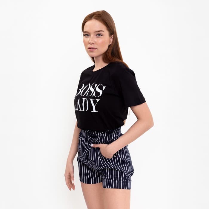 Шорты женские повседневные, темно-синие, размер 48