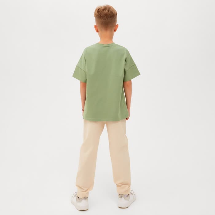 Брюки для мальчика MINAKU: Cotton collection, цвет молочный, рост 152 см