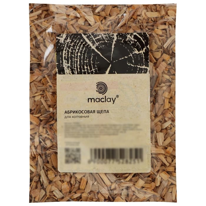 Щепа для копчения Maclay «Абрикос», 200±20 г