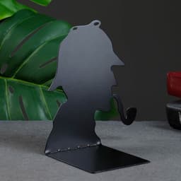 Держатель - подставка для книг «Сыщик», набор 2 шт., 15×10×10 см, чёрный