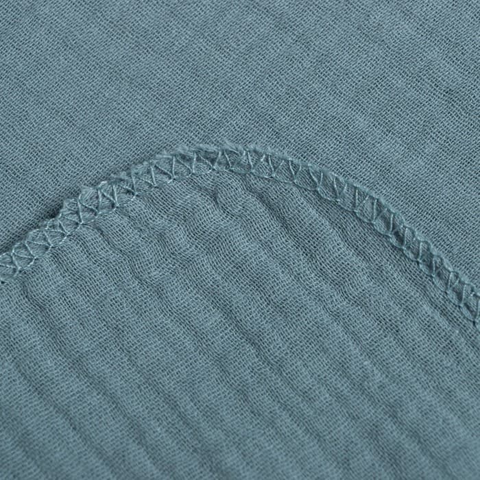 Пелёнки муслиновые «Крошка Я», 130×100 см, набор 2 шт., 100 хлопок, синяя, голубая