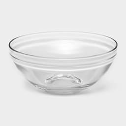 Салатники Доляна «Классика» с крышками, набор 5 шт.: 900/500/350/200/130 мл, стекло, голубые