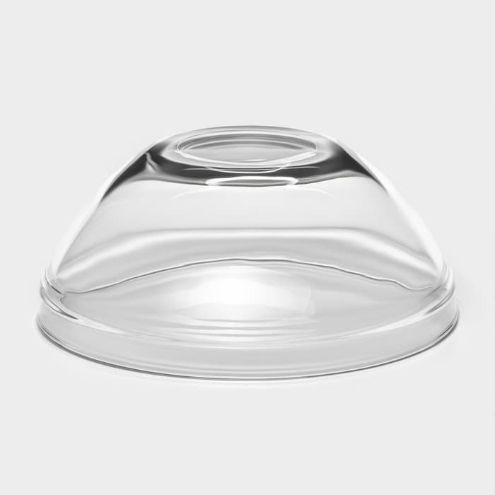 Салатники Доляна «Классика» с крышками, набор 5 шт.: 900/500/350/200/130 мл, стекло, голубые