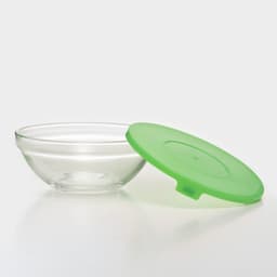 Салатники Доляна «Классика», с крышками, набор 5 шт.: 900 /500/350/200/130 мл, стекло, зелёные