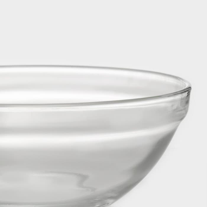 Салатники Доляна «Классика», с крышками, набор 5 шт.: 900 /500/350/200/130 мл, стекло, зелёные