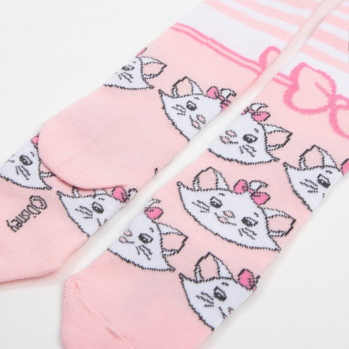 Колготки детские «Мари», Коты аристократы, рост 98-104 см, белые, розовые