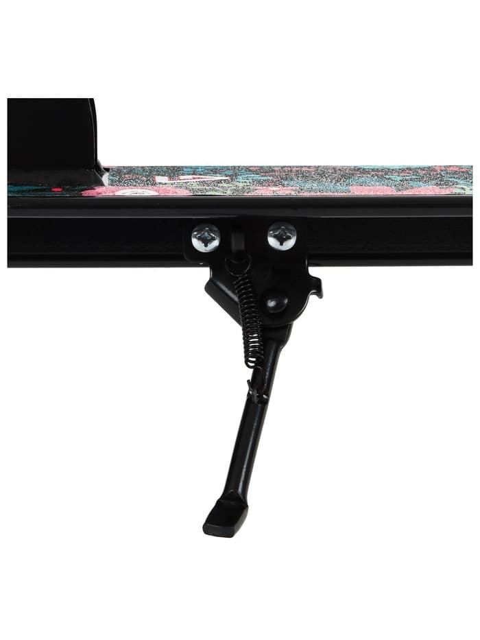 Самокат GRAFFITI, складной, колёса PU 200 мм, ABEC 7, цвет чёрный