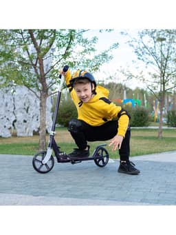 Самокат GRAFFITI, складной, колёса PU 200 мм, ABEC 7, цвет чёрный