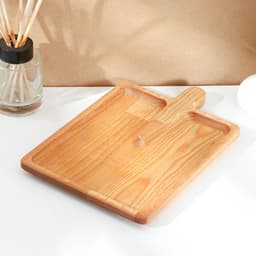 Доска - блюдо для подачи сервировочная Adelica «Лопата», 25×16.7×1.8 см, пропитано минеральным маслом, дерево берёза