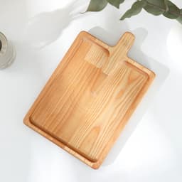 Доска - блюдо для подачи сервировочная Adelica «Лопата», 25×16.7×1.8 см, пропитано минеральным маслом, дерево берёза