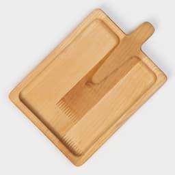 Доска - блюдо для подачи сервировочная Adelica «Лопата», 25×16.7×1.8 см, пропитано минеральным маслом, дерево берёза