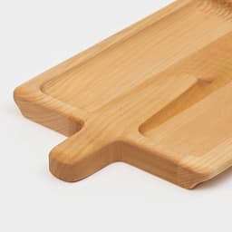 Доска - блюдо для подачи сервировочная Adelica «Лопата», 25×16.7×1.8 см, пропитано минеральным маслом, дерево берёза