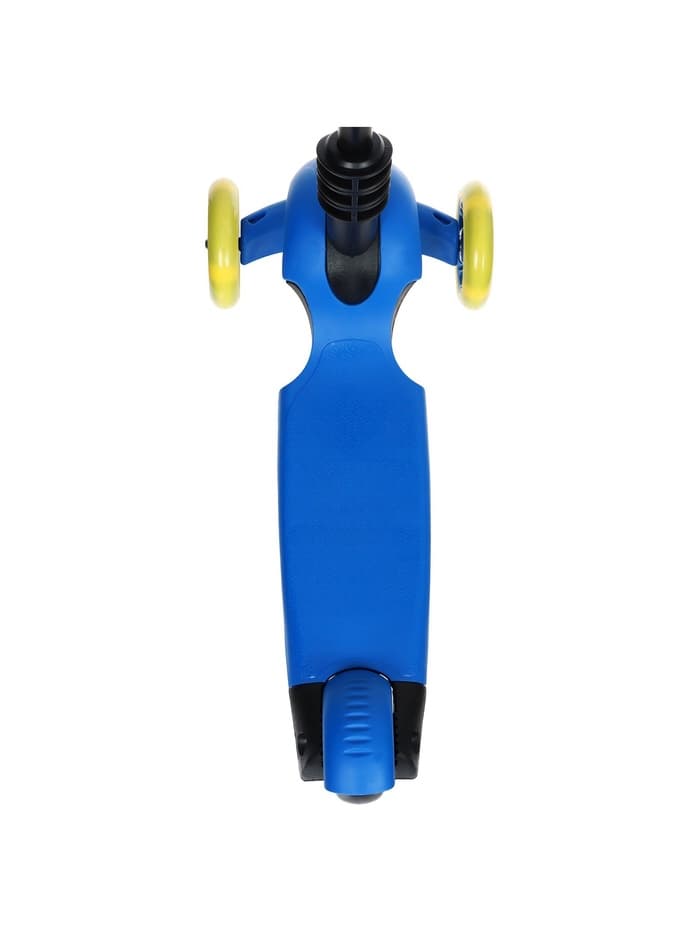 Самокат 2 в 1 GRAFFITI, с корзинкой, колёса PU 120/75 мм, синий