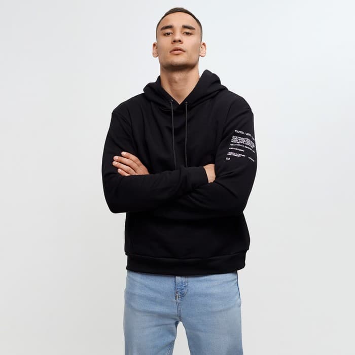Худи мужское MINAKU «Решайся», чёрный, размер 48