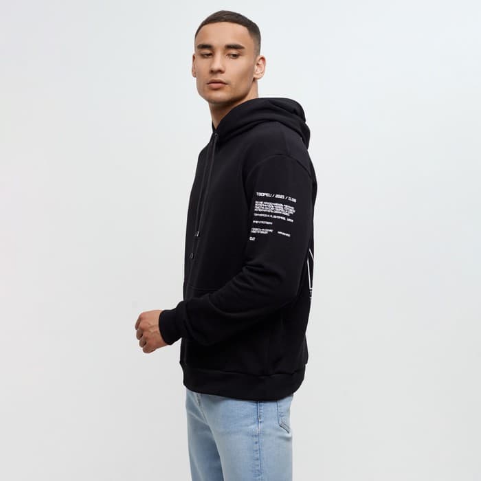 Худи мужское MINAKU «Решайся», чёрный, размер 48