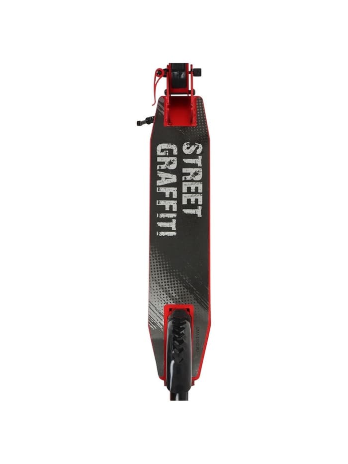 Самокат городской GRAFFITI, складной, колёса PU 200, 86A, ABEC 9, подножка, цвет красный