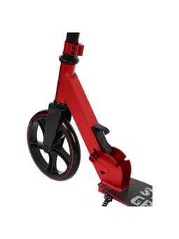 Самокат городской GRAFFITI, складной, колёса PU 200, 86A, ABEC 9, подножка, цвет красный