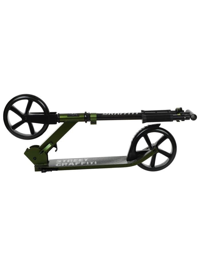 Самокат городской GRAFFITI, складной, колёса PU 200, 86A, ABEC 9, подножка, цвет хаки
