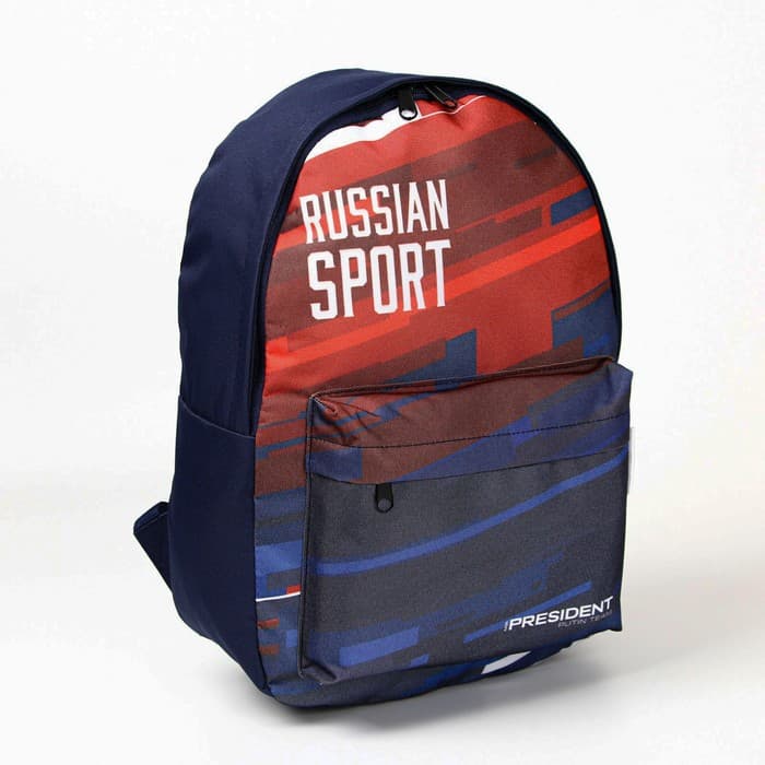 Рюкзак Putin team, 29×13×44 см, отд на молнии, н/карман, синий