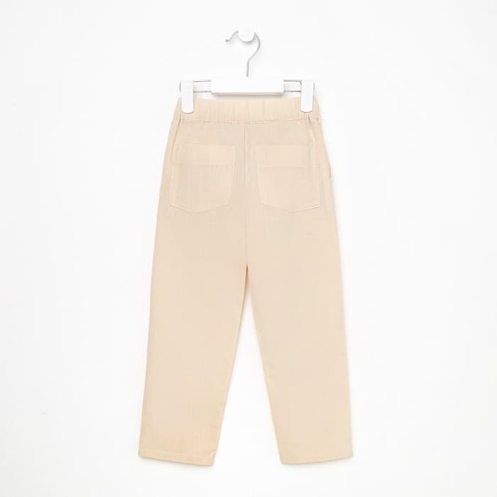 Брюки для мальчика MINAKU: Cotton collection, цвет молочный, рост 158 см