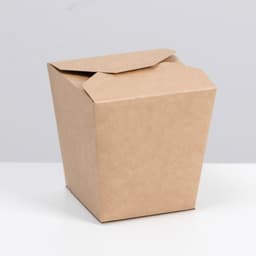 Коробка для лапши «ВОК» сборная, крафтовая, 10×10×10.5 см