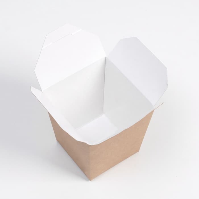 Коробка для лапши «ВОК» сборная, крафтовая, 10×10×10.5 см