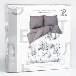 Постельное бельё 2-спальное «Этель» Snow forest, поплин