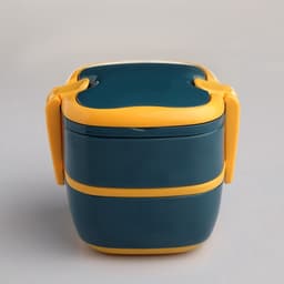 Ланч - бокс в школу TAKE IT EASY, 800 мл, с приборами, 2 уровня, 17×14.5×14 см, пластик, синий