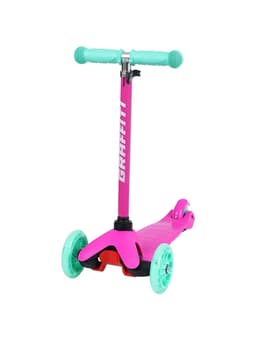 Самокат GRAFFITI, колёса световые PU 110/75 мм, ABEC 7, розовый