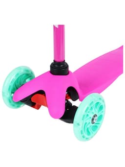 Самокат GRAFFITI, колёса световые PU 110/75 мм, ABEC 7, розовый