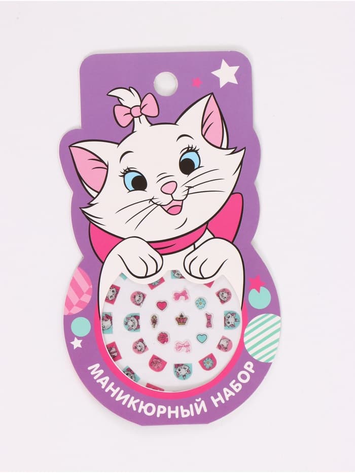 Наклейки для ногтей детские, Кошечка