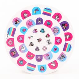 Наклейки для ногтей детские, Минни маус и единорог