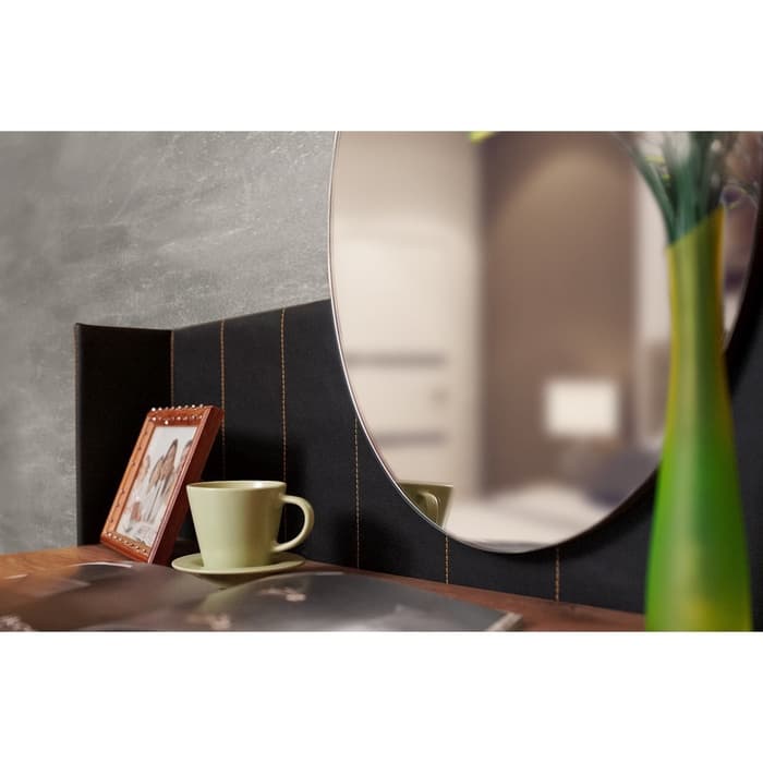 Столик туалетный с зеркалом Nature 43, 800×466×1335 мм, цвет дуб табачный craft, чёрный