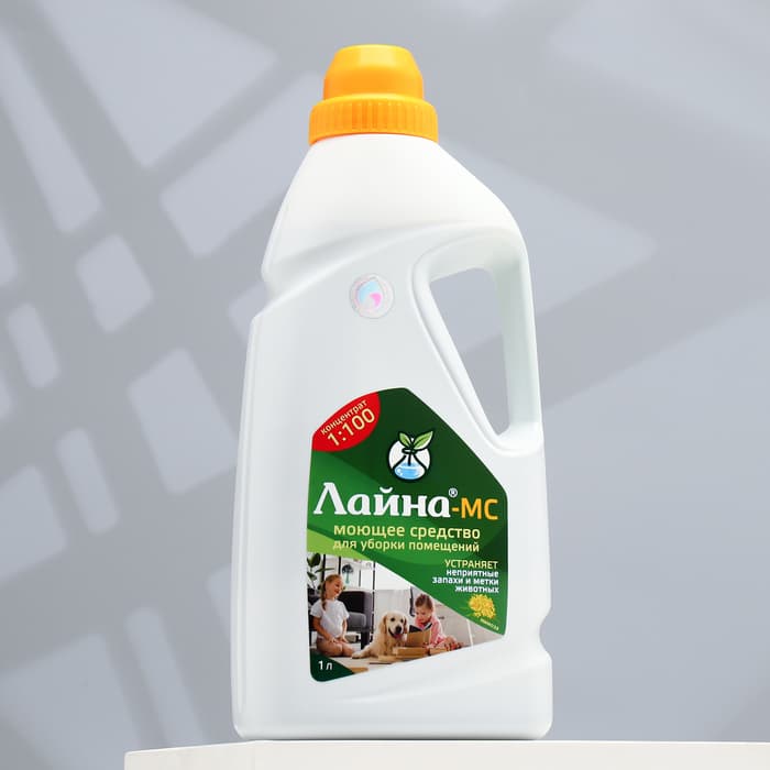 Концентрат для уборки помещений с домашними животным «Лайна», 1 л, мимоза