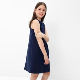 Сарафан школьный для девочки, тёмно-синий, рост 128 см