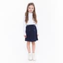 Юбка школьная для девочки, размер 38 (146-152 см), синяя