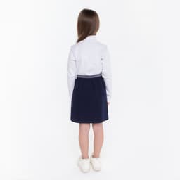 Юбка школьная для девочки, размер 38 (146-152 см), синяя