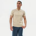 Футболка поло мужская MINAKU: Basic line, размер 46, бежевая