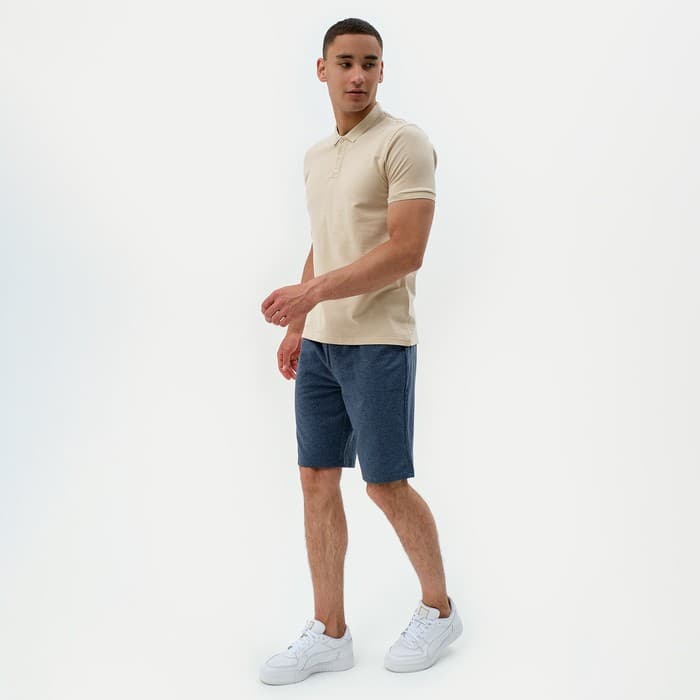 Футболка поло мужская MINAKU: Basic line, размер 46, бежевая