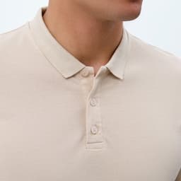Футболка (поло) мужская MINAKU REGULAR FIT: бежевая, размер 48