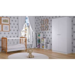 Кровать детская Polini kids Simple 101, белый-бук