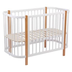 Кровать детская Polini kids Simple 350, белый-бук