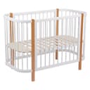 Кровать детская Polini kids Simple 350, белый-бук