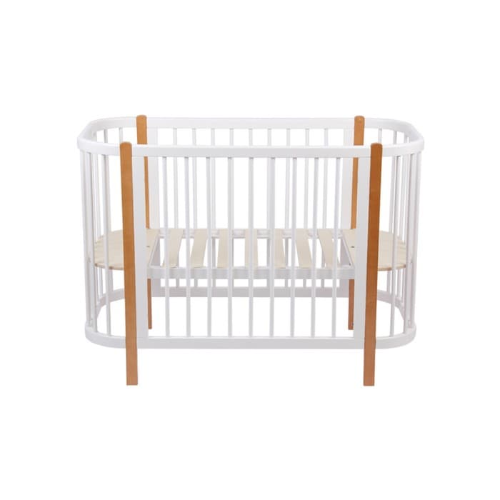 Кровать детская Polini kids Simple 350, белый-бук