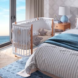 Кровать детская Polini kids Simple 350, белый-бук
