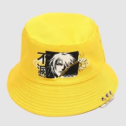 Панама «Никогда не сдавайся», жёлтая, аниме, р-р 56