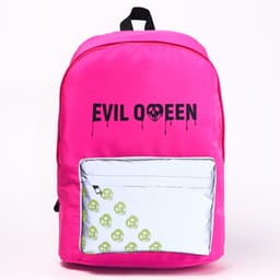 Рюкзак школьный на молнии со светоотражающим карманом, розовый, 30×15×40 см