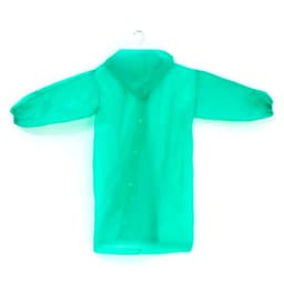 Дождевик детский со светоотражающими элементами, зелёный, 120-160 см