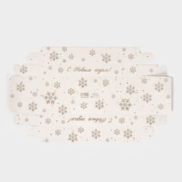 Коробка для десерта «Новый год: Снежинки», 26×8×9.5 см
